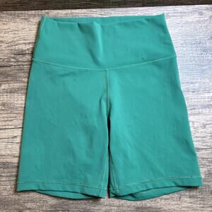 Aritzia TnAction Activewear Green Butter Biker Shorts Size S